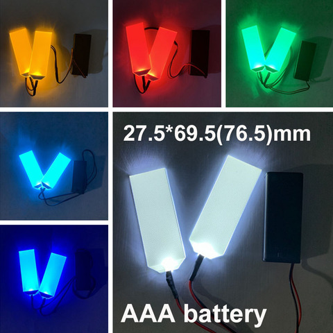 AAA Батарея 27.5X69.5 (76,5) мм Хеллоуин маска DIY светодиодный светильник глаза Наборы для шлем Косплэй изменение маски аксессуары реквизит ► Фото 1/6