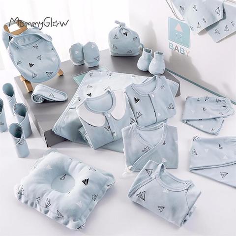 18/22 Pieces Newborn Clothes Baby Gift Pure Cotton Baby Set 0-12 Months Autumn And Winter Kids Clothes Suit Unisex  Without Box ► Фото 1/6