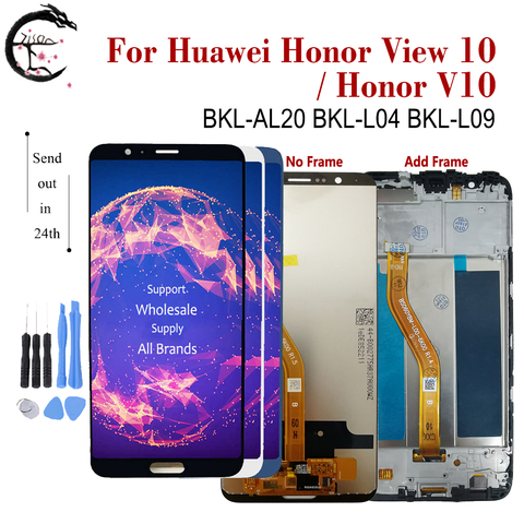 ЖК-дисплей 5,99 дюйма для Huawei Honor View 10, сенсорный экран с дигитайзером в сборе, Honor V10, ЖК-дисплей с дигитайзером, для Huawei Honor View 10, для Honor V10, ЖК-дис... ► Фото 1/6