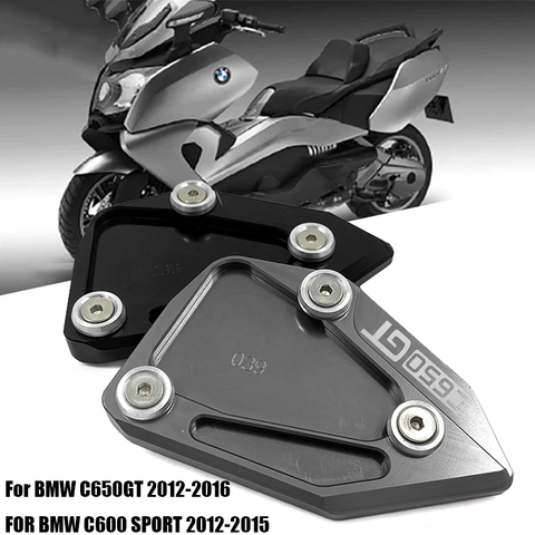 Для BMW C600 SPORT C650GT C 650 GT 2012-2015 CNC откидная ножка боковая подставка удлинительная ножка поддерживающая пластина аксессуары для мотоциклов ► Фото 1/6