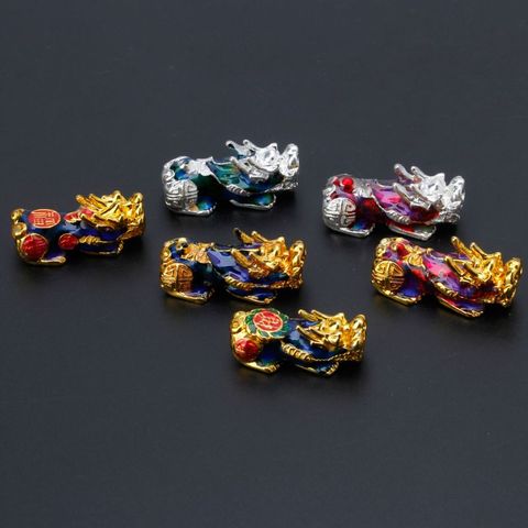 Китайские бусины Pixiu, меняющие цвет в зависимости от температуры, амулет на удачу, изготовление ювелирных украшений X7YC ► Фото 1/5
