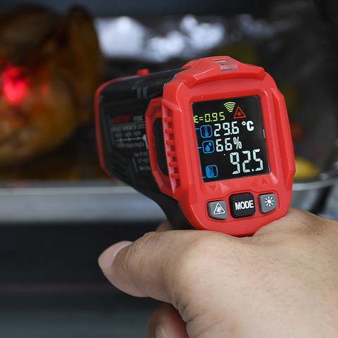 Habotest HT650C Измеритель температуры и влажности, гигрометр, цифровой термометр, инфракрасный лазерный термометр, метеостанция ► Фото 1/6
