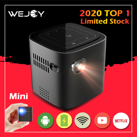 Умный проектор Wejoy Mini Pico, карманный проектор для Android, Портативный ТВ, проектор для видео 4k ► Фото 1/6