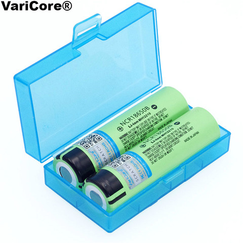 Литий-ионные аккумуляторы VariCore, оригинальные аккумуляторы 18650 NCR18650B 3,7 В 3400 мАч, для фонариков, с коробкой для хранения ► Фото 1/6