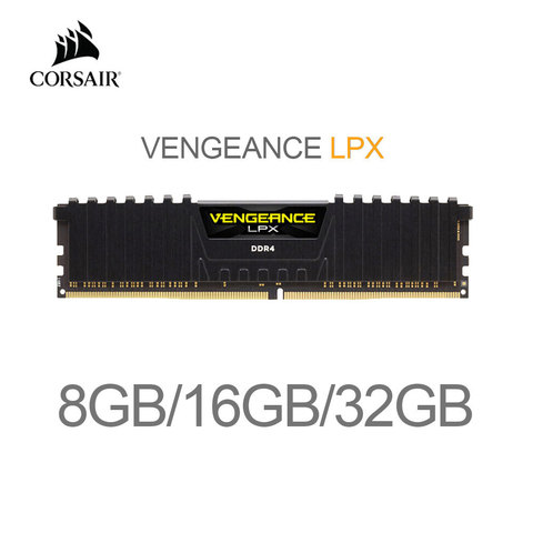 CORSAIR Vengeance LPX RAM 8GB 16GB 32GB DDR4 PC4 2400Mhz 2666Mhz 3000Mhz 3200Mhz модуль PC настольная RAM память ► Фото 1/6