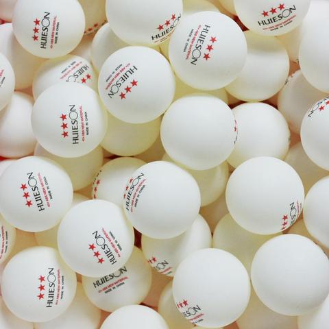 Мячи для настольного тенниса Huieson 30 50 100, новый материал на английском языке, мячи для настольного тенниса 3 звезды 40 + ABS пластик, мячи для пинг... ► Фото 1/6