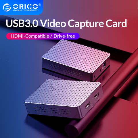 ORICO алюминиевая Карта видеозахвата USB 3,0 1080P HDMI-совместимая видео Захват запись прямая трансляция для PS4 DVD камеры ► Фото 1/1