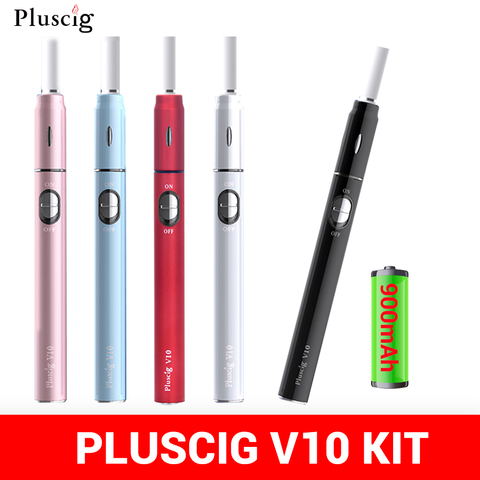 Вейп Pluscig V10 Kit, боксмод IQO HEETS, аккумулятор 900 мАч, электронная сигарета, испаритель кальян в форме ручки для табака, S6518 ► Фото 1/6