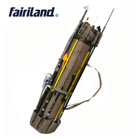 Многофункциональная портативная нейлоновая сумка для рыбалки, 4 цвета, сумка для удочки, чехол для рыболовных снастей, сумка для хранения инструментов ► Фото 1/6