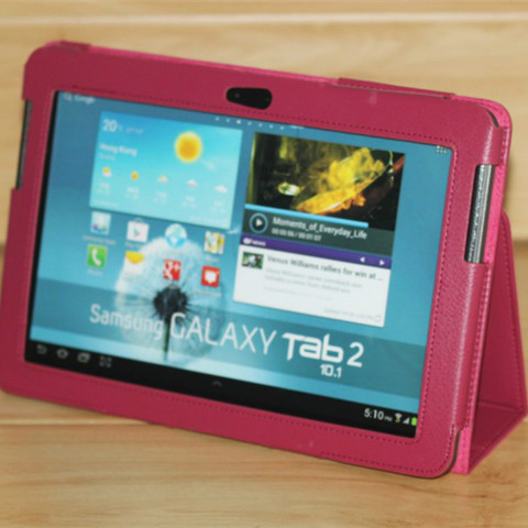 Для Samsung Galaxy Tab 2 10,1 дюймов чехол для планшета GT-P5100 P5110 P5113 P7500 P7510 искусственная кожа флип Фолио GT-P5110 P5100 Магнитный чехол ► Фото 1/6