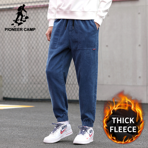 Шаровары Pioneer Camp XXS023033 мужские, повседневные свободные спортивные штаны из 2022 хлопка, с флисовой подкладкой, в японском стиле, зима 100% ► Фото 1/6