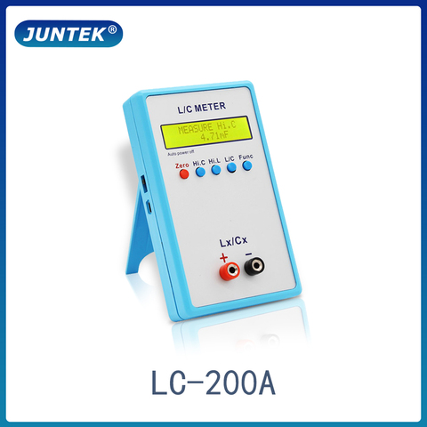 Измеритель емкости и индуктивности JUNTEK LC-200A Digital LCD, измеритель индуктивности LC 1pF-100mF 1uH-100H ► Фото 1/6