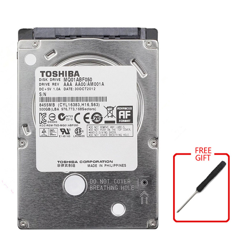 Toshiba 500 GB HDD 2,5 Sata для ноутбука 2,5 Sata Внутренний жесткий диск 500 GB жесткий диск HD 5400RPM Бесплатная доставка ► Фото 1/5