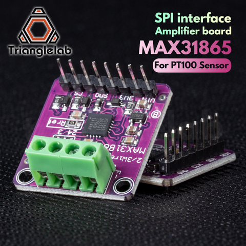 Плата преобразователя trianglelab MAX31865 PT100 для Arduino 3 В ~ 5 В RTD-to-Digital, модуль усилителя датчика термопары ► Фото 1/6