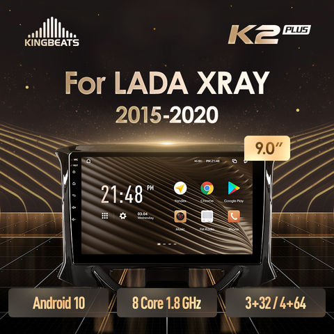 KingBeats штатное головное устройство For LADA Xray X ray 2015 - 2022 GPS Android 10 автомагнитола на андроид магнитола For Лада ВАЗ Xray For автомобильная мультимедиа Octa Core 8 core*1.8G No 2din 2 din dvd ► Фото 1/6