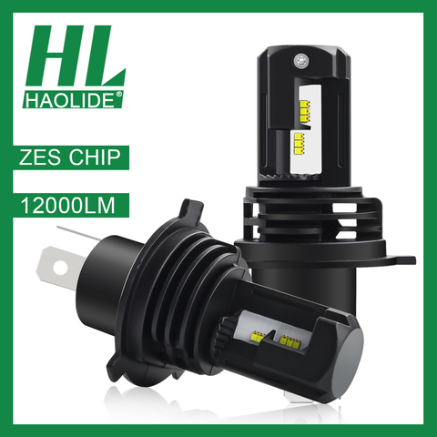 /HL ZES чип лампа для автомобиля головсветильник лампа HB4 6000K белый светодиод H7 Mini H1 H4 H11 9006 H8 Установка Авто турбо светодиодный ОД 9005 комплект ос... ► Фото 1/6