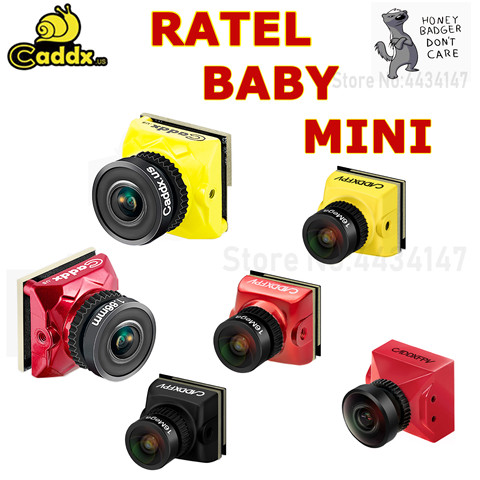 Caddx детский Ratel / RATEL 1/1.8 ''Starlight HDR OSD 1200TVL 16:9 4:3 NTSC/PAL объектив 1,66 мм/2,1 мм FPV камера для FPV гоночного дрона ► Фото 1/6