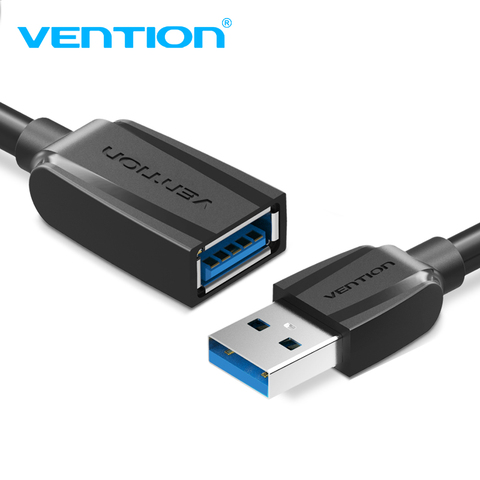 Vention USB3.0 удлинитель USB 3,0 кабель для камеры ПК PS4 Xbox Smart TV высокоскоростное зарядное устройство и передачи данных USB 3,0 2,0 кабель удлинитель ► Фото 1/6