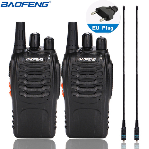 Портативная рация Baofeng BF-888S Talkie UHF BF888S 888S, 2 шт., гарнитура ► Фото 1/6