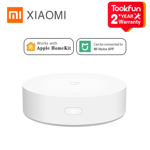 Оригинальный Интеллектуальный многорежимный шлюз Xiaomi Mijia с поддержкой Zigbee, Wi-Fi, Bluetooth, подключаемое приложение MI Home, умное домашнее оборудование ► Фото 1/6