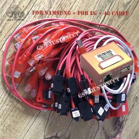 Оригинальный новый набор z3x pro box /1a-b usb кабель/4 кабеля/30 кабелей/48 кабелей для samsung/LG ► Фото 1/5