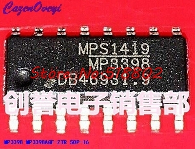 5 шт./лот MP3398GS-LF-Z MP3398AGF-ZTR MP3398A MP3398 SOP-16 в наличии ► Фото 1/1