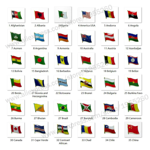 Металлическая Булавка с национальным флагом, булавка с флагом по всему миру, США, Австралия, Австрия, Беларусь, Бельгия, Бразилия, Канада, Чил... ► Фото 1/6