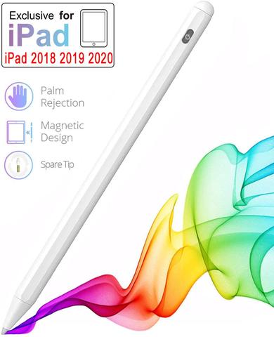 Карандаш для Apple iPad, стилус для iPad Pro 11, 12,9, 2022, 2022, 2022, 6th, 10,2, 7th, 8-го поколения, mini 5 Air 3, 4, защита ладони ► Фото 1/6