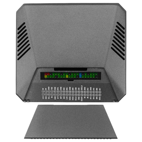 Алюминиевый Чехол для Raspberry Pi 4 Model B, съемная крышка GPIO с выключателем питания + вентилятор охлаждения + радиаторы для Raspberry Pi 4 4B ► Фото 1/6