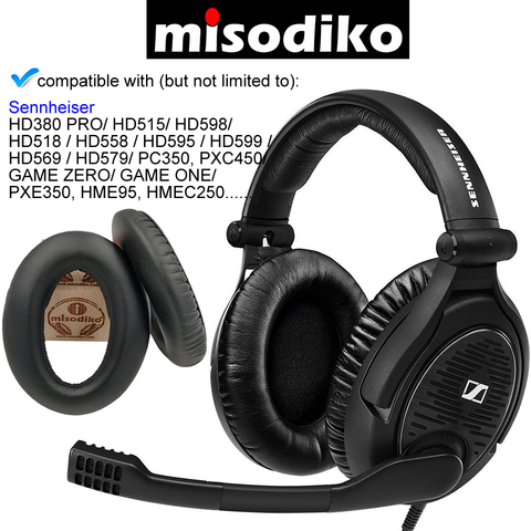 Сменные амбушюры misodiko для Sennheiser HD598 HD555 HD558 HD559 HD595 HD599 HD569 HD579 HD515 HD518, игровые One/ Zero ► Фото 1/6