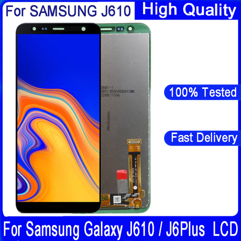 Оригинальный ЖК-дисплей 6,0 дюйма для Samsung Galaxy J6 Plus 2022 J610 J6 Prime J4 + 2022 J4 Plus J415 J415F J410, ЖК-дисплей с сенсорным экраном ► Фото 1/6