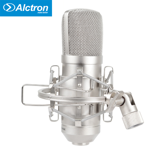 Alctron MC001 конденсаторный микрофон mic pro prorecording studio микрофон с амортизирующим креплением чехол для переноски ПК PS4 Mac подкасты ► Фото 1/5