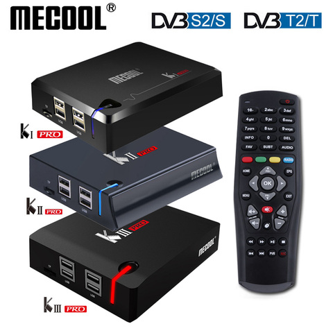 ТВ-приставка MECOOL KI Pro KII KIII Pro DVB T2 + S2, Android, 3 ГБ, 16 ГБ, Восьмиядерный процессор Amlogic S912 DDR4, декодирование 4K, 2,4G +, медиаплеер с телевизионными прист... ► Фото 1/6