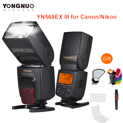 Вспышка YONGNUO YN568EX III YN568-EX III, Беспроводная Вспышка TTL HSS для камер Canon 1100d 650d 600d 700d Nikon D800 D750 D7100 ► Фото 1/6