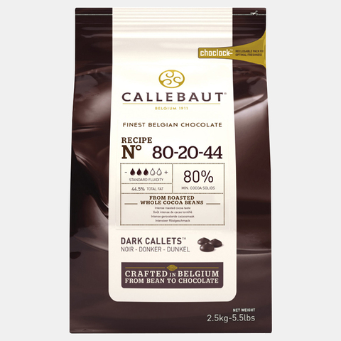 Шоколад темный в каплях Callebaut 80,1% какао (80-20-44-RT-U71) 2,5кг ► Фото 1/2