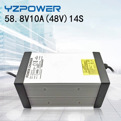Зарядное устройство для литий-ионных аккумуляторов YZPOWER, 14S, 58,8 в, 10A, 11A, 12A, 13A, 14A, 15A, для литий-ионных аккумуляторов 48 В ► Фото 1/6