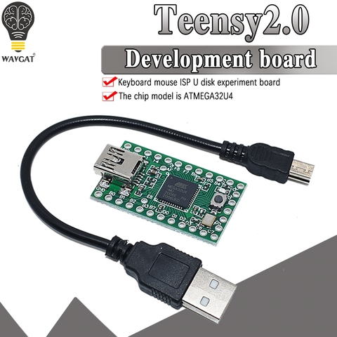 Официальная Teensy 2,0 USB клавиатура мышь teensy для Arduino AVR ISP экспериментная плата U диск Mega32u4 Новинка ► Фото 1/6