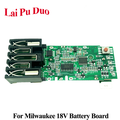 Сменная плата для электроинструмента Milwaukee M18 18V, защитная плата для литиевой батареи ► Фото 1/6