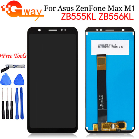ЖК-дисплей 5,5 дюйма для Asus ZenFone Max M1, ZB555KL, ZB556KL, X00PD, сенсорный экран с дигитайзером в сборе, ремонт для ASUS ZB555KL LCD ► Фото 1/5