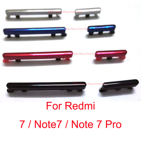1 комплект для Xiaomi Redmi 7 Note 7 Pro 7pro Кнопка питания и громкости Боковая кнопка включения/выключения боковые кнопки набор кнопок запасные части д... ► Фото 1/3