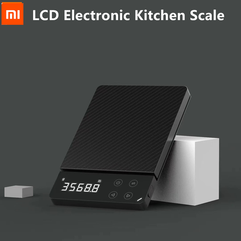 Xiaomi ATuMan DUKA ES1 0-3 кг бытовые цифровые электронные весы с ЖК-дисплеем многофункциональные электронные весы с HD подсветкой для кухни ► Фото 1/4