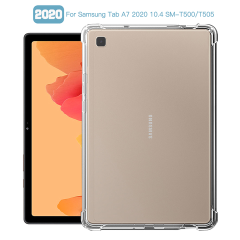 Противоударный чехол для Samsung Galaxy Tab A7 10,4 ''2022 SM-T500 SM-T505 10,4 дюймов чехол ТПУ силиконовый прозрачный чехол Coque Fundas ► Фото 1/6