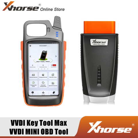 Xhorse VVDI Key Tool Max с VVDI MINI OBD Tool программирующий инструмент с поддержкой генератора транспондера и пульта дистанционного управления ► Фото 1/4