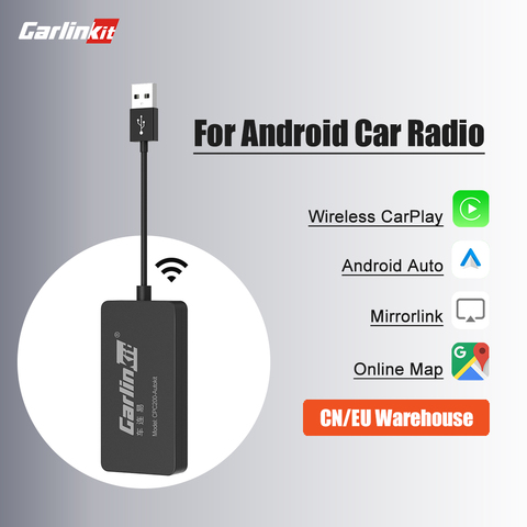 LoadKey & Carlinkit Беспроводной CarPlay адаптер Беспроводной Android авто ключ для изменения Android Экран автомобиля Ariplay использовав интеллектуальную связь Smart Link IOS14 ► Фото 1/6