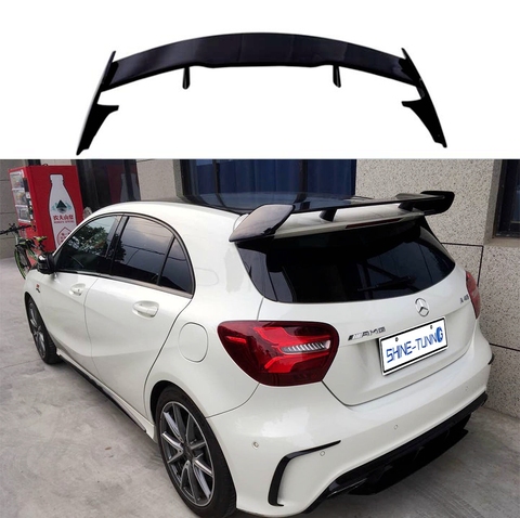 Для Mercedes Benz A Class W176 A160 A180 A200 A250 A45 AMG 5-дверный хэтчбек 2013-2022 ABS пластиковый задний спойлер крышка крыла багажника ► Фото 1/5