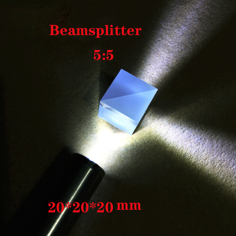 5:5 Beamsplitter, раздельное ratiotranspletive K9 кубическая призма, оптическое стекло треугольное Prism20x20x20mm ► Фото 1/6