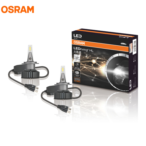 OSRAM H7 светодиодный HYZ светодиодный riving 6000K холодный белый светодиодный фары автомобильные лампы оригинальные лампы Hi/lo луч 140% больше яркости 45210CW, пара ► Фото 1/6