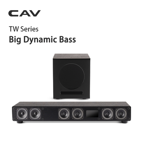 CAV TW Саундбар набор ТВ аудио Bluetooth домашний кинотеатр звуковая система сабвуфер динамик объемный звук беспроводной Bluetooth динамик ► Фото 1/6