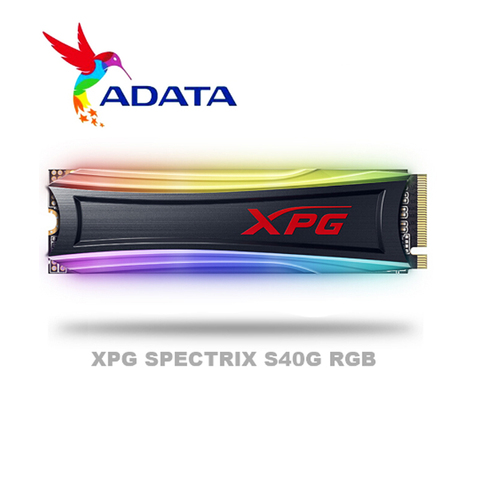 ADATA XPG SPECTRIX S40G RGB PCIe Gen3x4 M.2 2280 512 ГБ 1 ТБ твердотельный накопитель для ноутбука, настольного компьютера, 256G 512G ► Фото 1/5