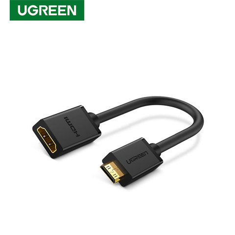 Мини HDMI адаптер UGREEN Mini, HDMI переходник типа «Папа-мама», 4K для Raspberry Pi ZeroW, видеокамеры, ноутбука, мини-адаптер HDMI ► Фото 1/6